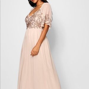 Blush pink bridesmaid dress